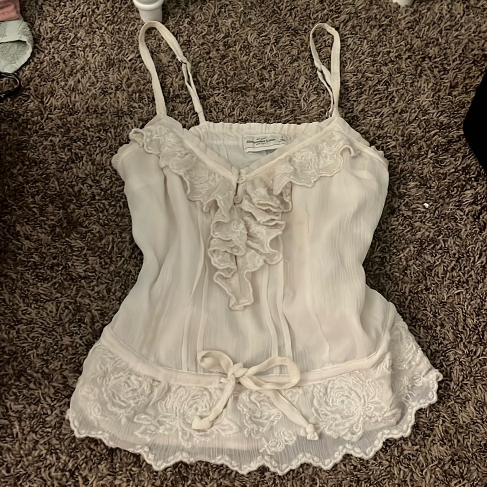 White top abercrombie size small